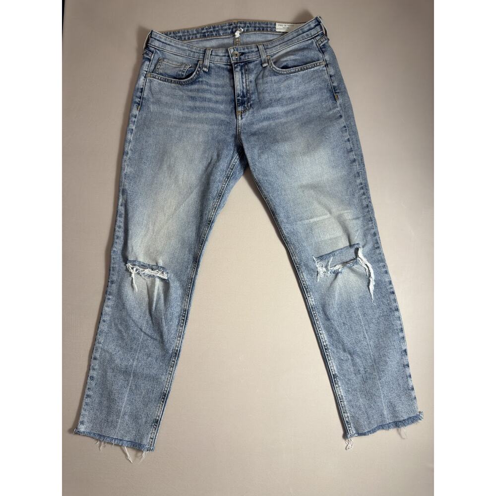 Rag & Bone Dre Low-Rise Slim Boyfriend Women's Jeans Stella Size 28 - Picture 3 of 14